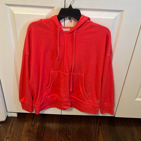 Free People Movement Work It Out Red Hoodie - Picture 2 of 6
